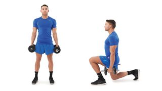 Dumbbell lunge