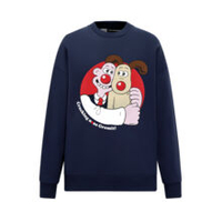 Adult Unisex Wallace &amp; Gromit Oversized Navy Sweatshirt | £24.99 - TK Maxx
