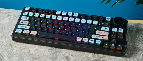 A space-themed Gamakay LK75 wireless mechanical keyboard