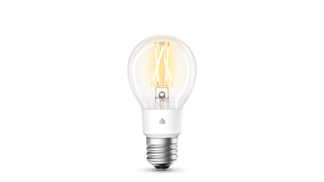 TP-Link Kasa Filament smart bulb KL50 valkoista taustaa vasten