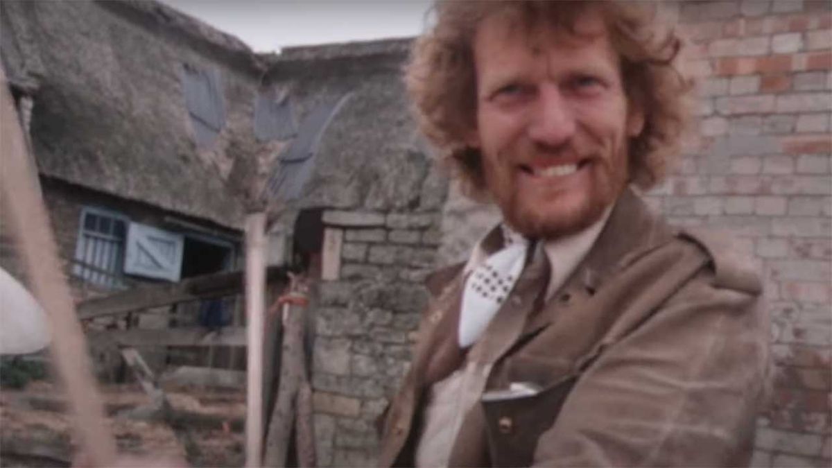 Watch Ginger Baker enthuse about polo horses before playing a drum solo in a farmyard