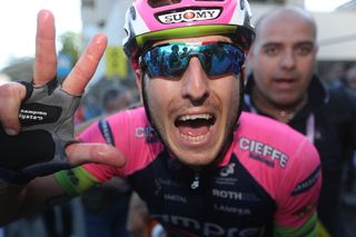 Sacha Modolo (Lampre-Merida) lets us know that makes two stage wins so far this Giro.