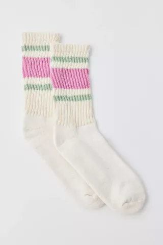 American Trench Retro Striped Crew Sock