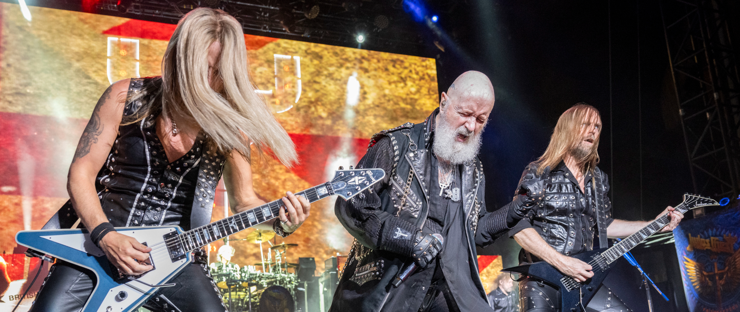 Judas Priest onstage in 2026