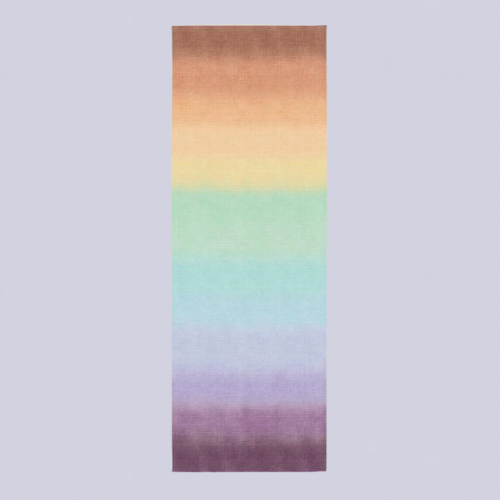 A rainbow ombre runner