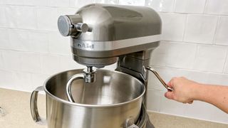 Lift lever on the KitchenAid 7-Quart Stand Mixer