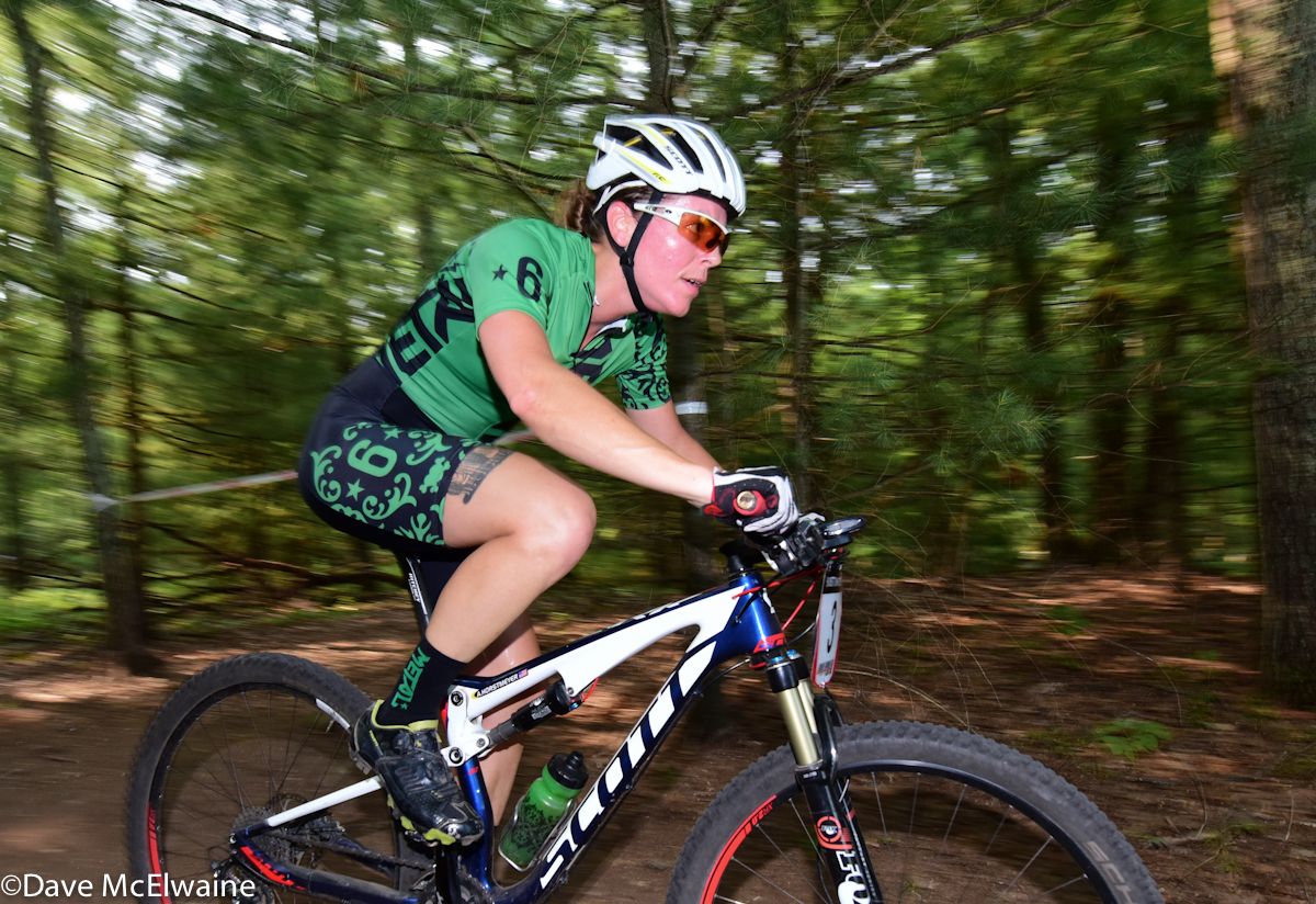 Amy Horstmeyer (Twin Six) with two laps to go