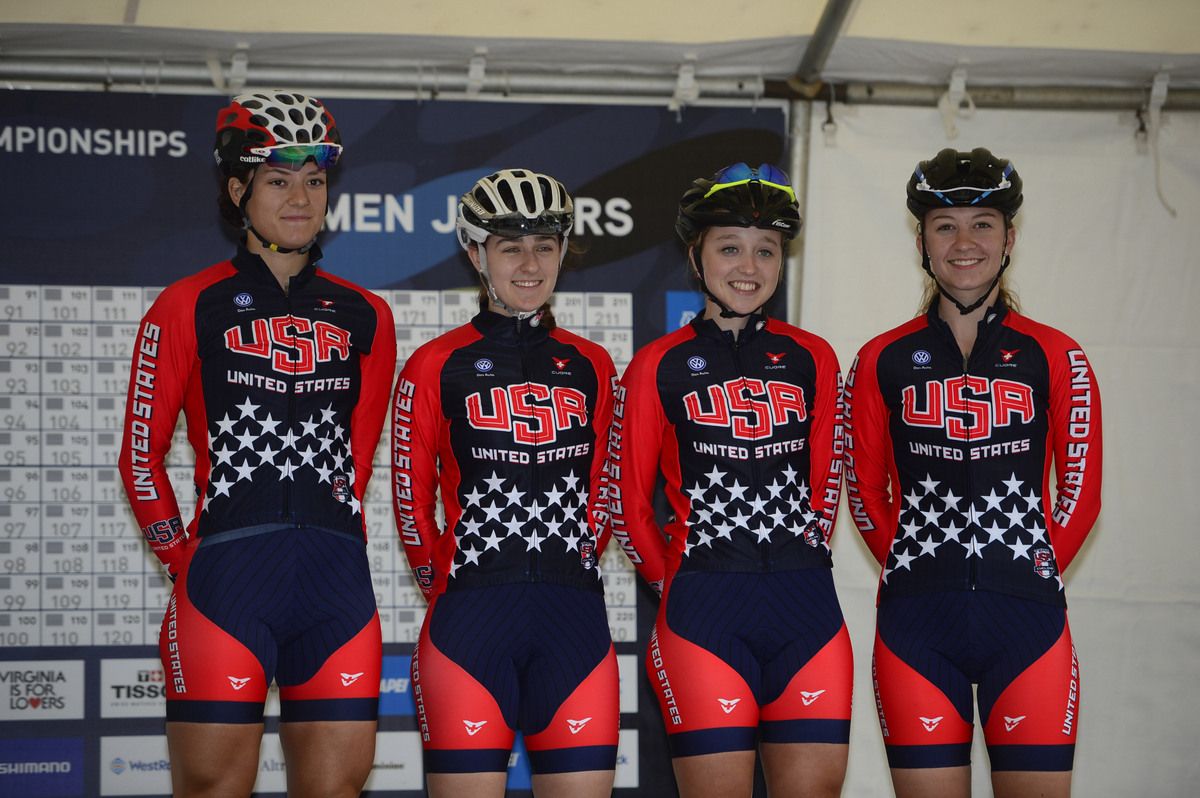 The USA team which would claim gold and silver