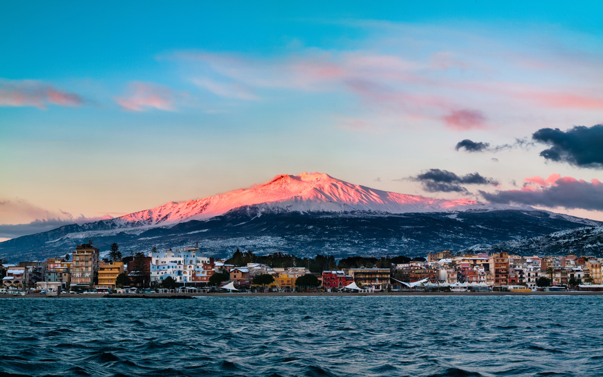 Locals call Mount Etna "Mongibello," which means "the beautiful mountain."
