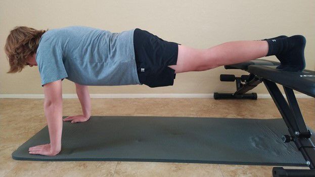 Decline superman push-up