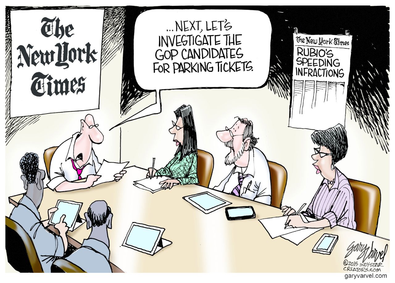 Political cartoon GOP 2016 Candidates