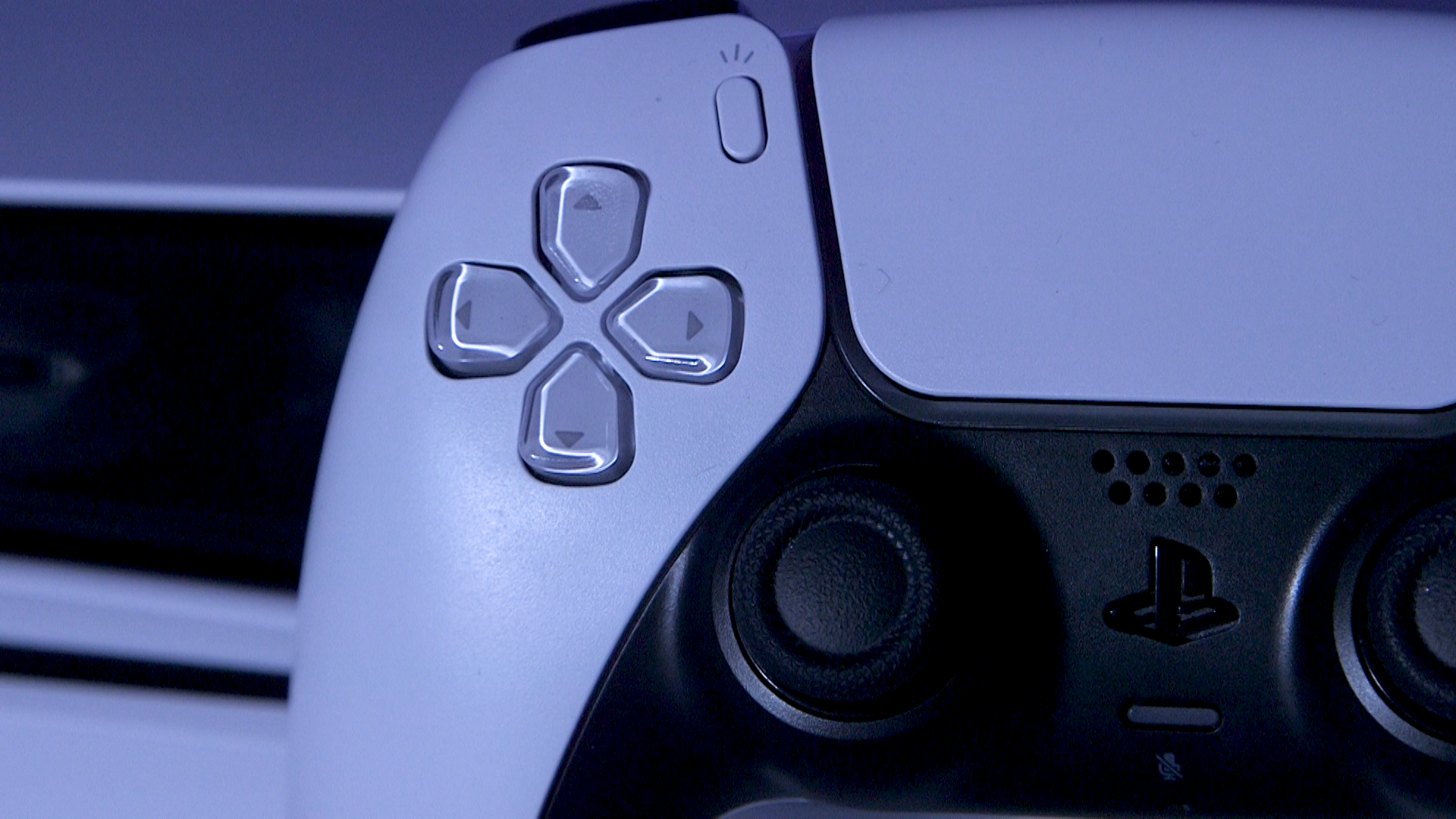 Close up of the PS5 DualSense controller's D-Pad