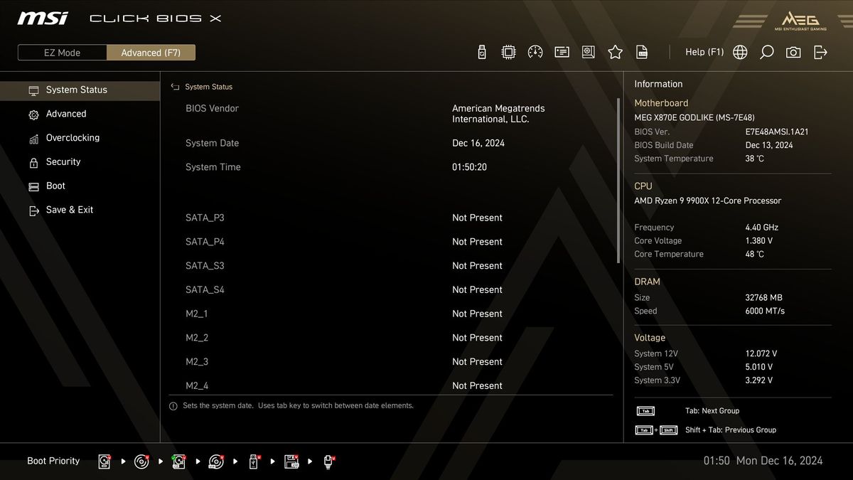 MSI X870E Godlike