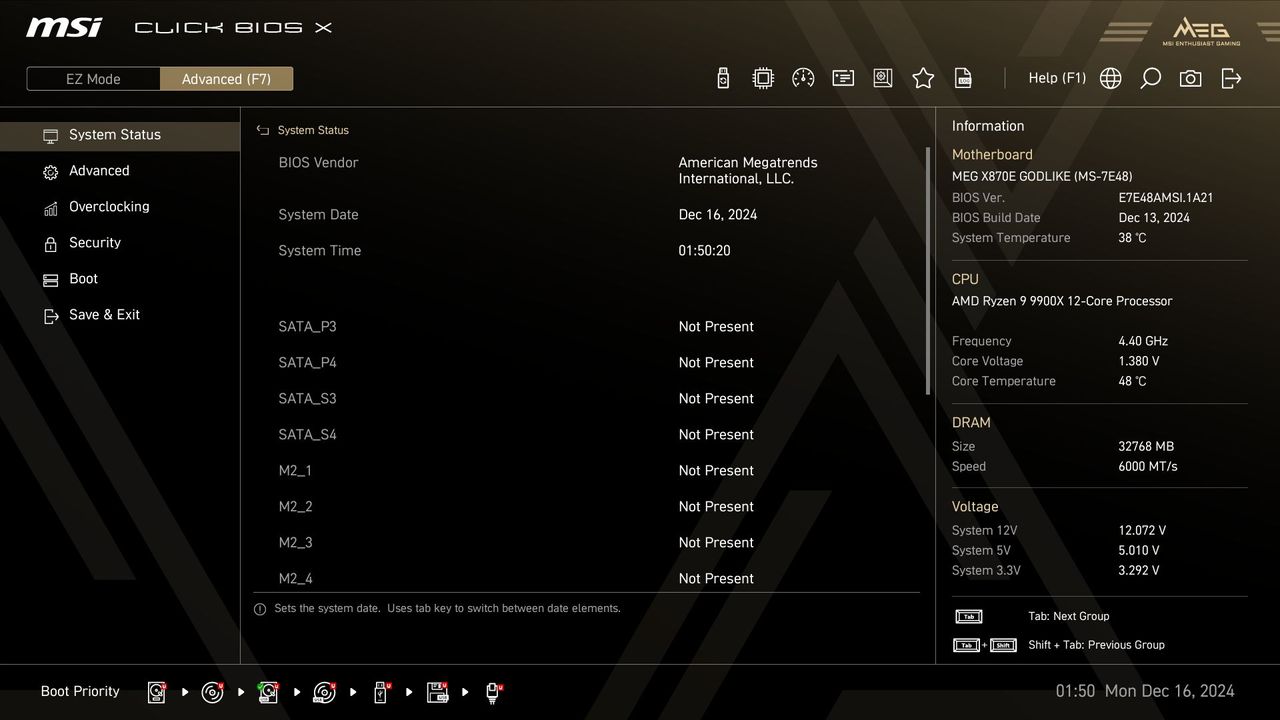 MSI X870E Godlike