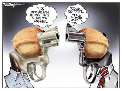 Editorial cartoon U.S. Gun