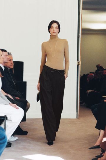 The Row Winter 2026: Sheer Layers, Slim Suits, and Texture | Who What Wear