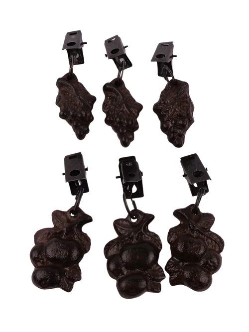 Fruit Motif Tablecloth Weights, Set of 6