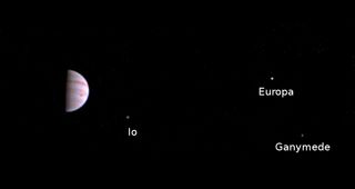 Juno's First View from Jupiter Orbit