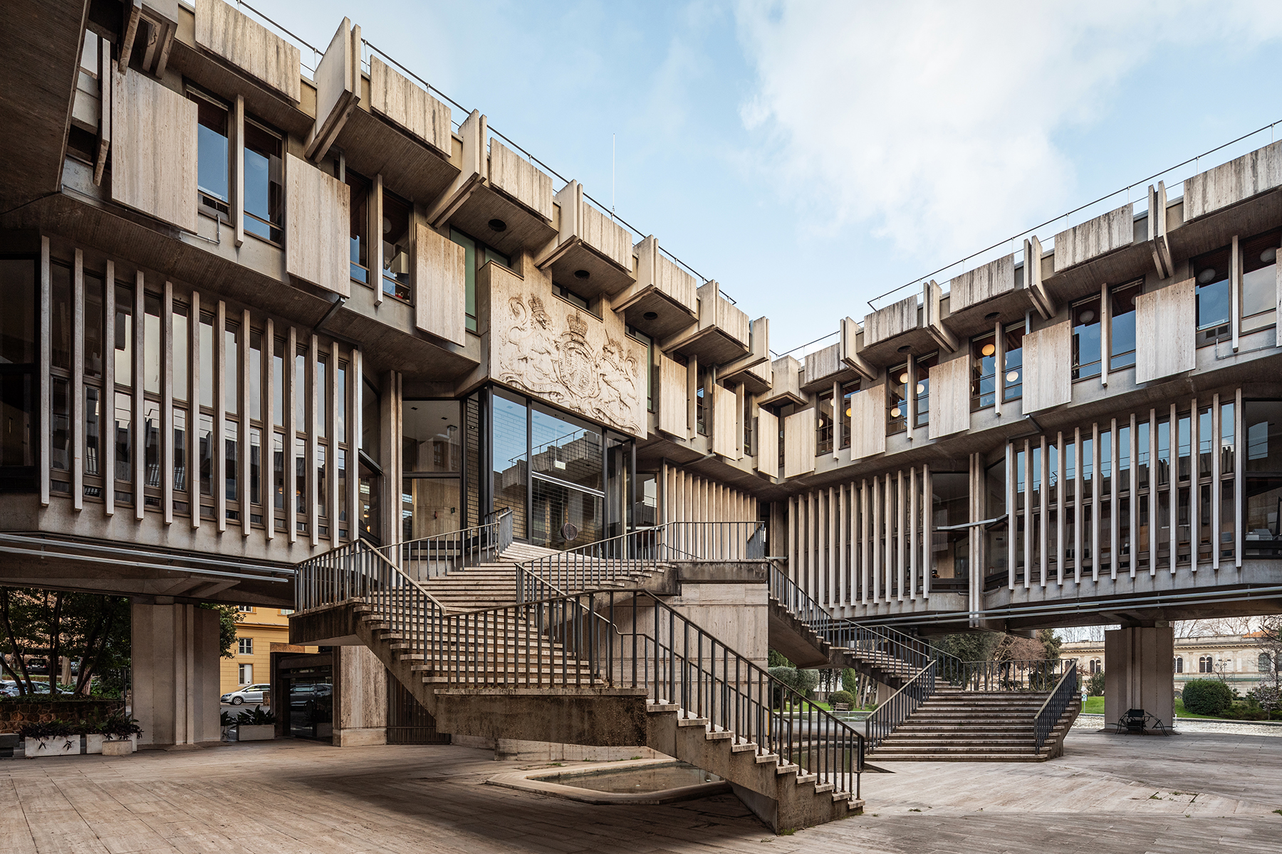 British Embassy in Rome, Sir Basil Spence (architect), 1971