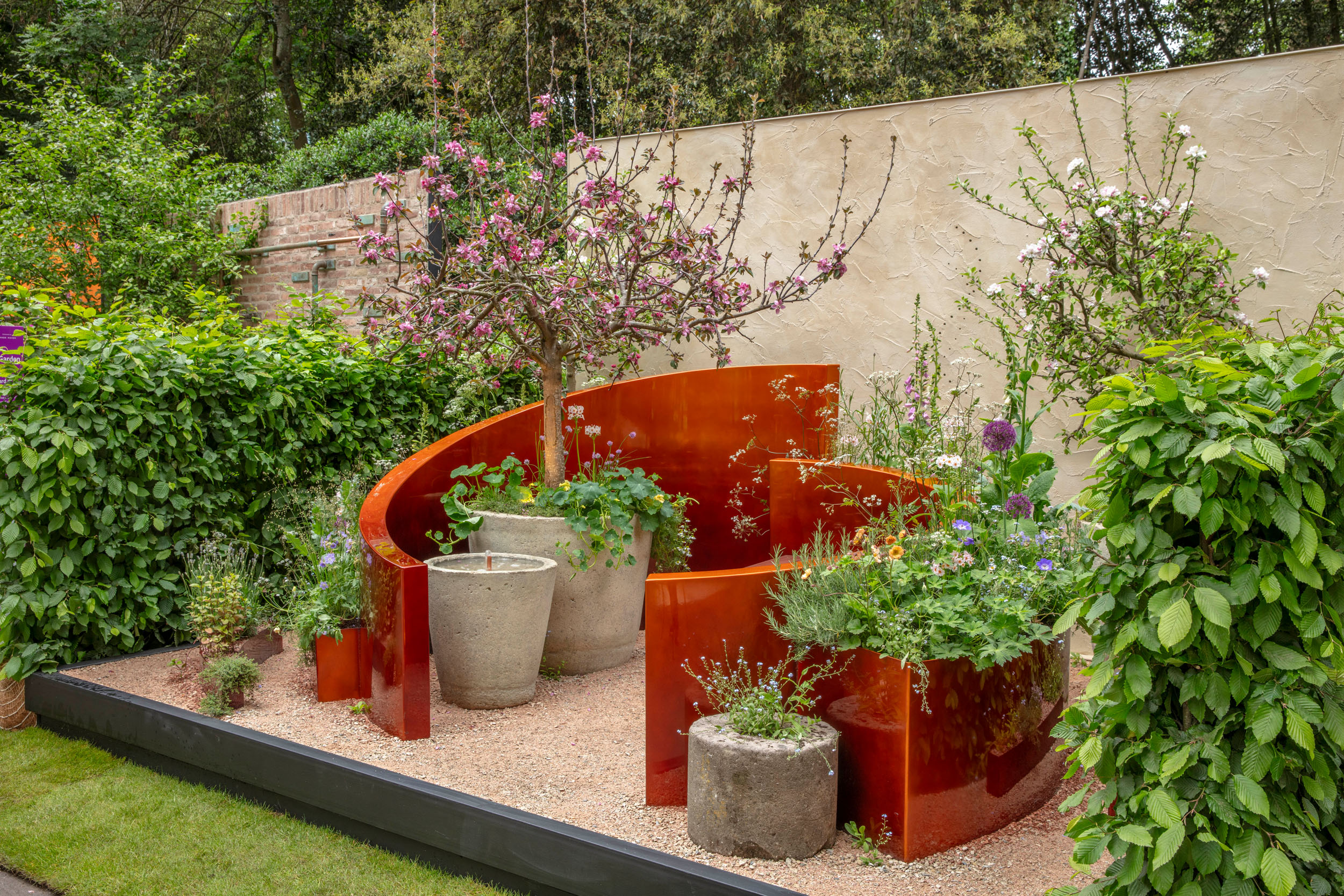 Alzheimer&amp;rsquo;s Society: Microbes and Minds Garden &amp;mdash; container garden by Tina Worboys at RHS Chelsea Flower Show 2026