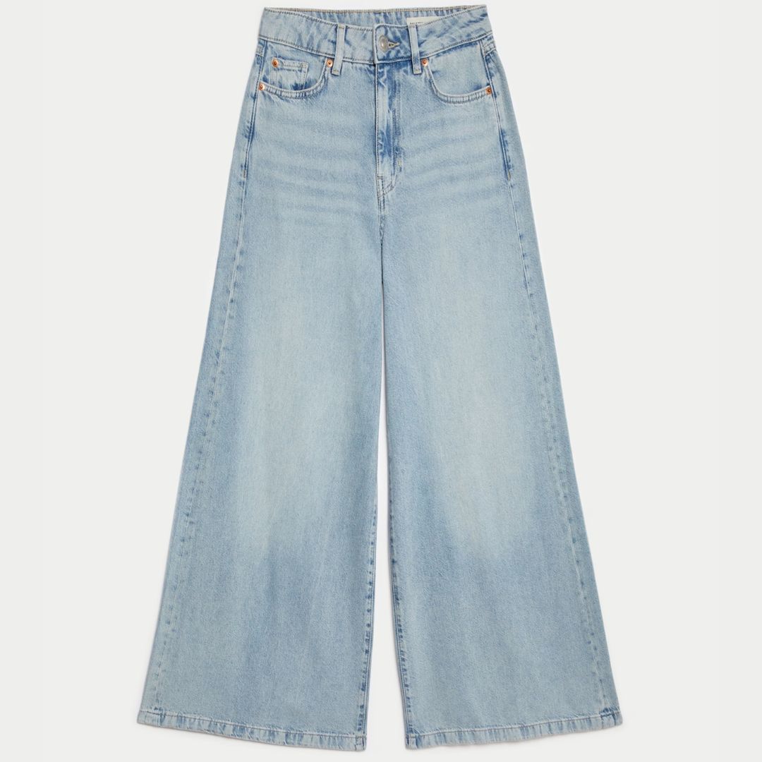 M&amp;amp;S Lyocell&amp;trade; Blend Wide Palazzo Leg Jeans