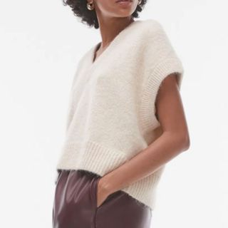 Knitted sweater vest from Topshop 