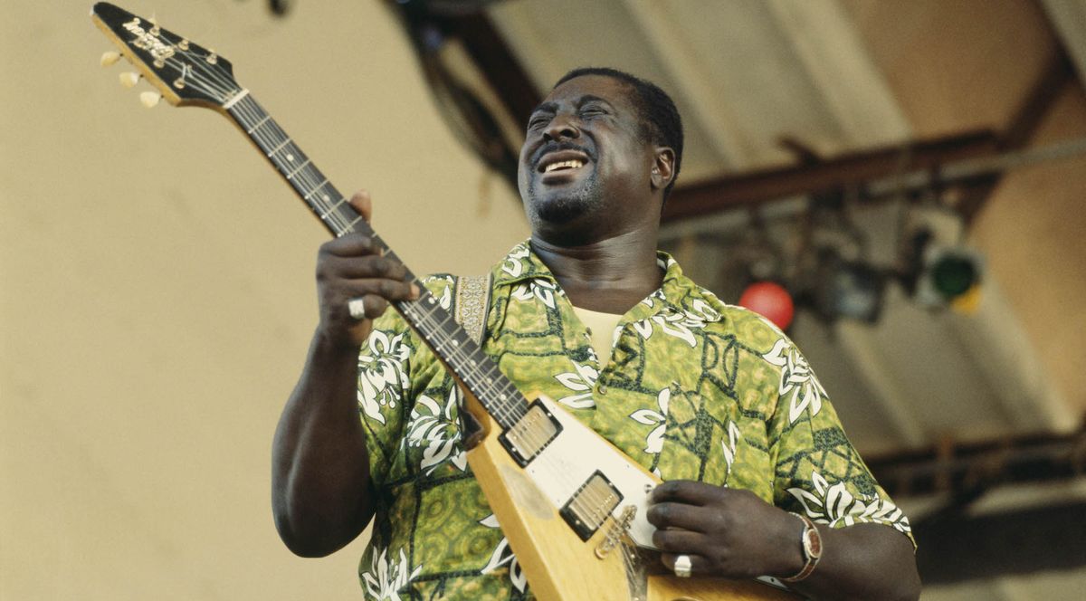 Albert King performs live at the Newport Jazz Festival in Newport, Rhode Island, on July 12, 1970.