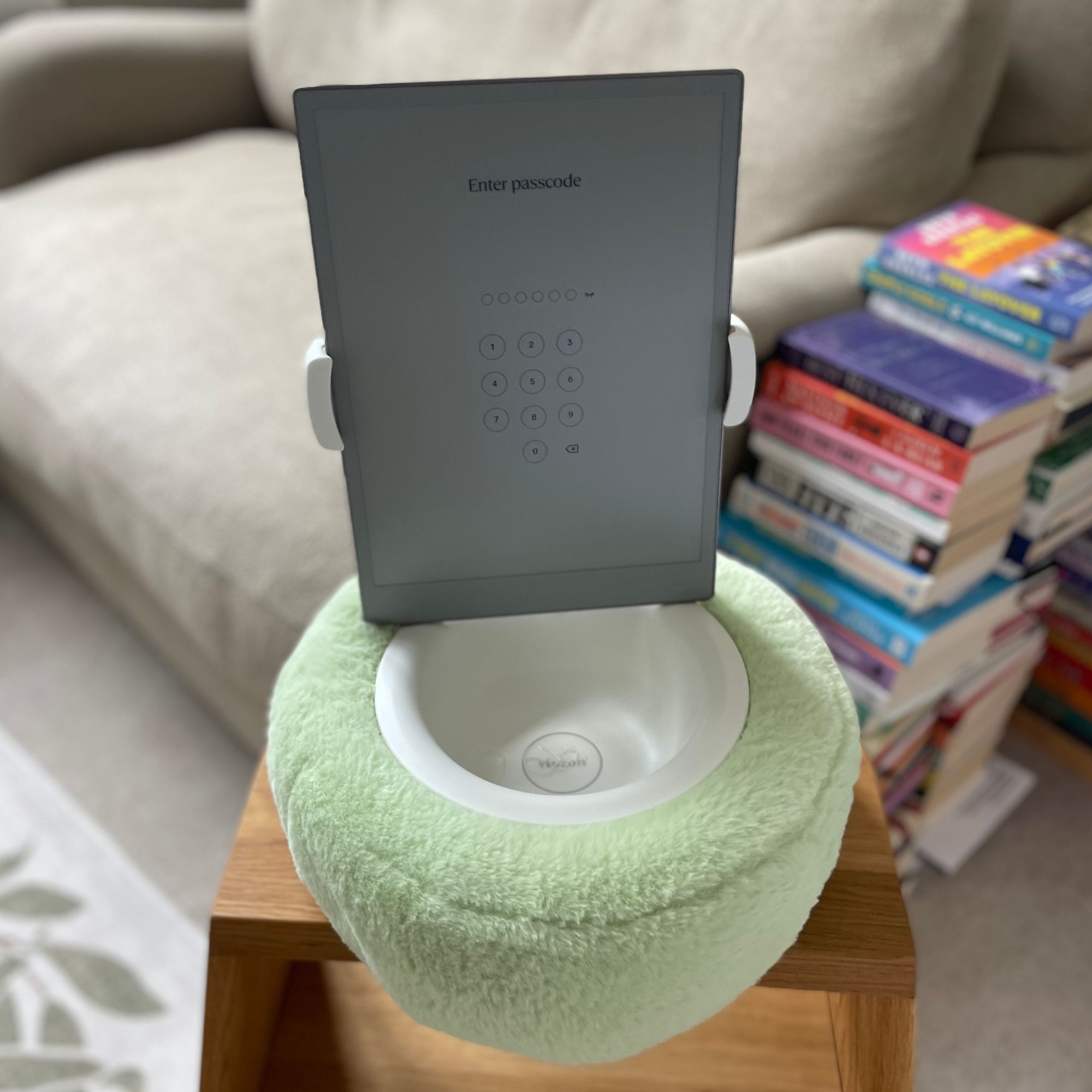 Tablet Stand With Pillow