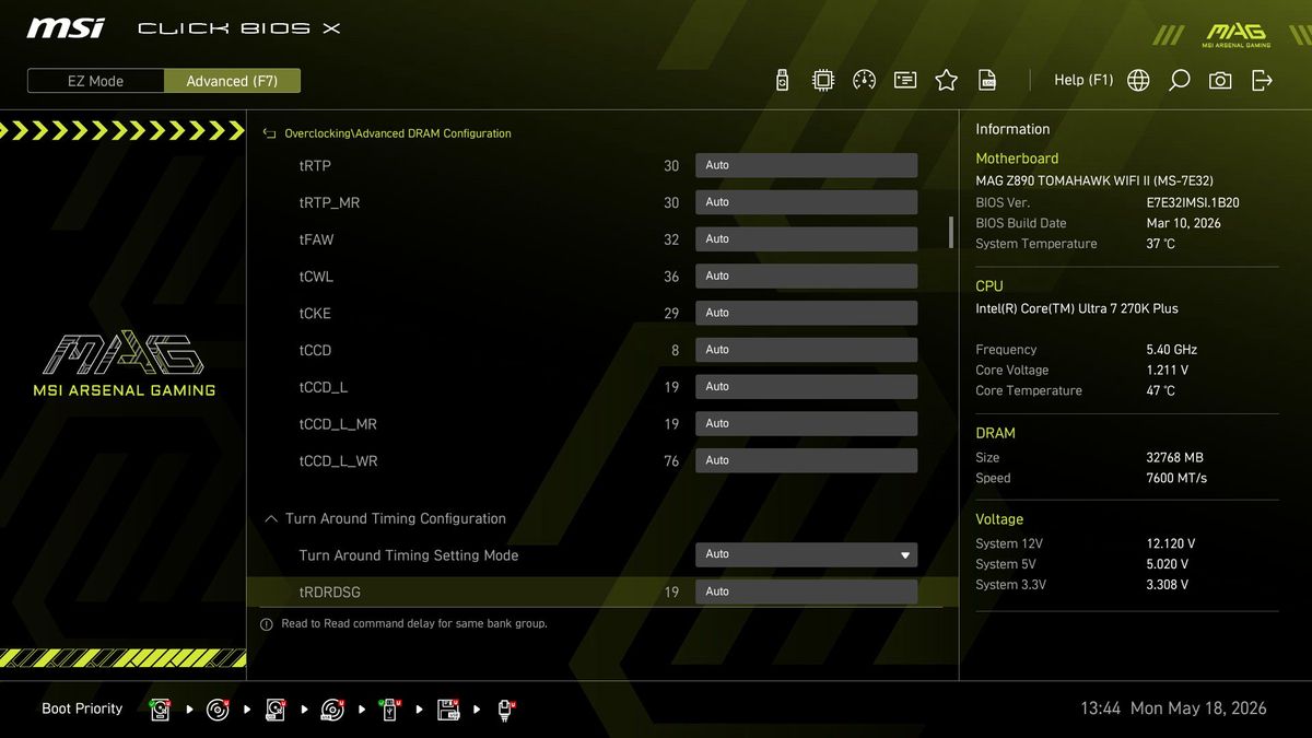 MSI MAG Z890 Tomahawk Wifi II