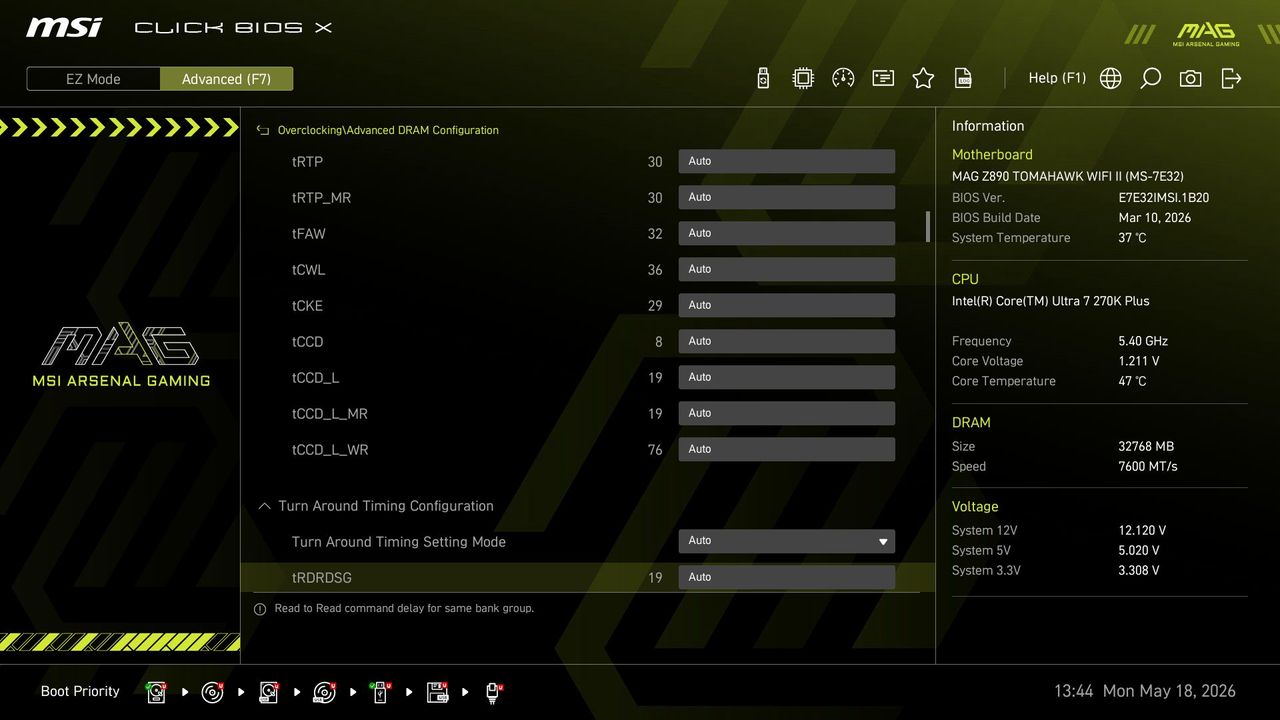 MSI MAG Z890 Tomahawk Wifi II