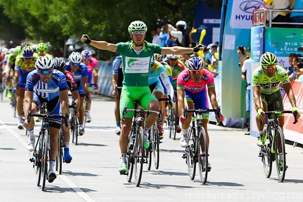Sacha Modolo wins his fourth stage at the Tour of Qinghai Lake