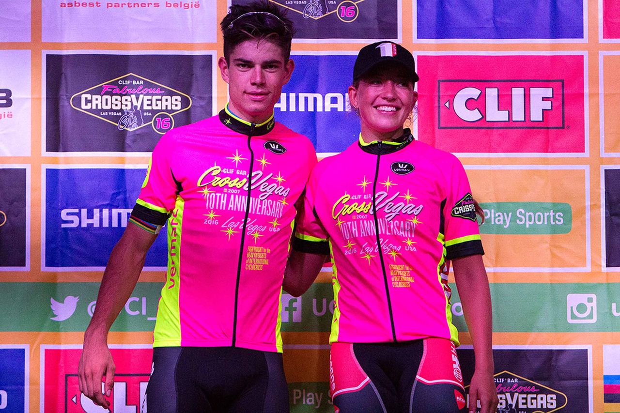 Wout Van Aert and Sophie De Boer were the winners at CrossVegas in 2016.