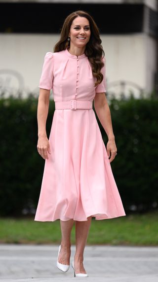Kate Middleton in a pink dress