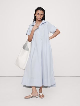 Banana Republic, Cruz Poplin Maxi Dress