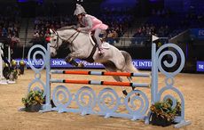 Harry Clarke Tomlinson and Shane Breen during of Class 13 (Mini Major) at the Equestrian.com Liverpool International Horse Show at Echo Arena, Liverpool, UK; on 1st January December 2016