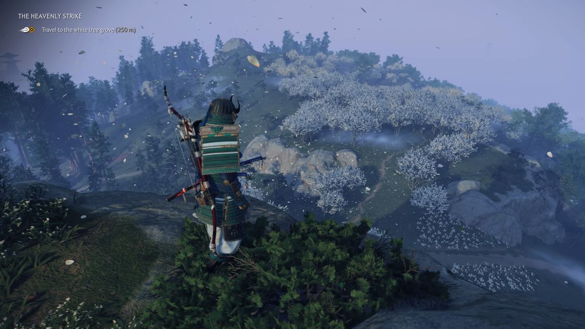 ghost of tsushima white tree grove