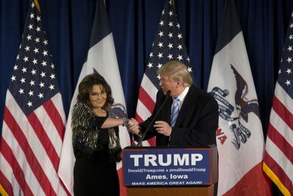 Sarah Palin announced her endorsement for Donald Trump Tuesday.