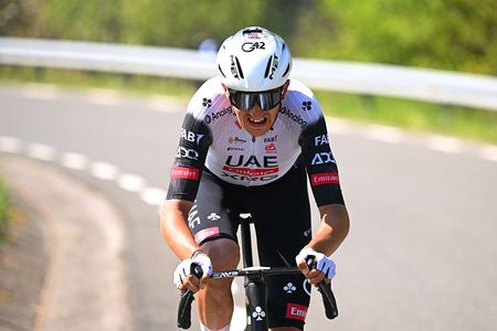 BELSAIN SPAIN APRIL 09 Marc Soler of Spain and UAE Team Emirates XRG competes in the breakaway during the 64th Itzulia Basque Country 2025 Stage 3 a 1566km stage from Zarautz to Beasain UCIWT on April 09 2025 in Beasain Spain Photo by Tim de WaeleGetty Images