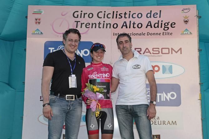 Evelyn Stevens (Specialized-lululemon) is the new leader at the Giro del Trentino