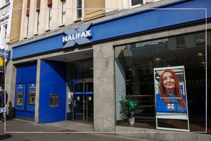 The front of a Halifax bank brandh