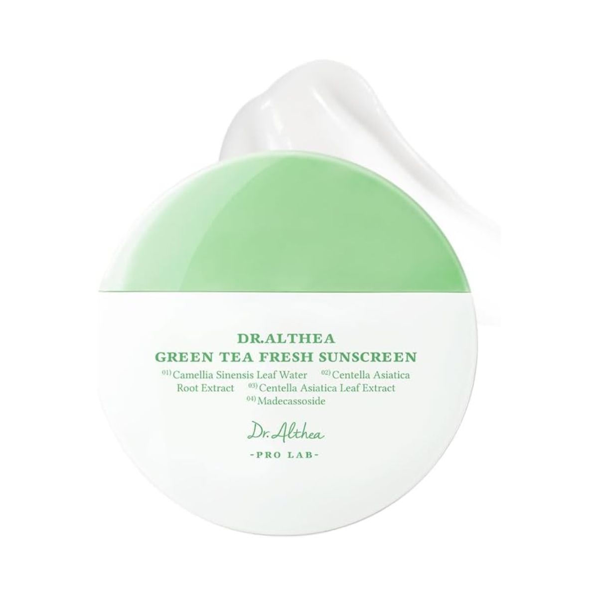 Dr.althea Green Tea Fresh Sunscreen | Lightweight Sunscreen for Sensitive Skin | Centella for Soothing &amp;amp; Refreshing Skin | Korean Vegan Face Sunscreen (45ml, Spf50 Pa++++)