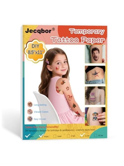 Printable Temporary Tattoo Paper for Inkjet Printer