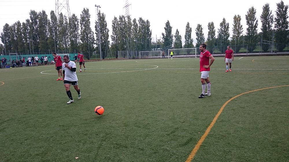 Katusha host their annual team-staff soccer match in Peschiera del Garda, Italy