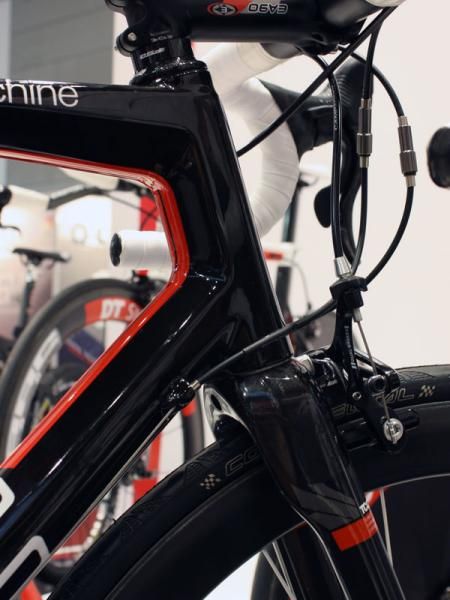 The new SLR01 gets a tapered steerer tube plus BMC's Tune Compliance Concept fork shape.