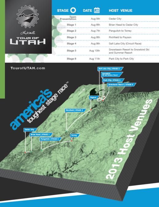 The 2013 Tour of Utah expands its horizons to the southwestern red rock country
