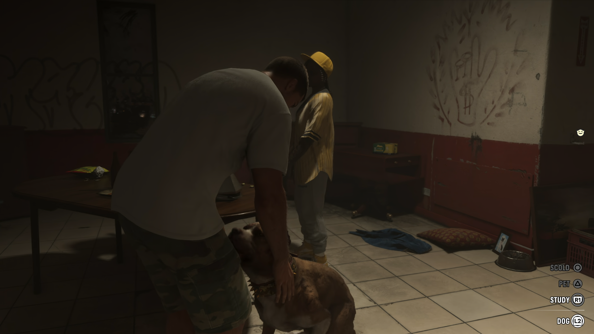 Jason petting a dog in GTA 6