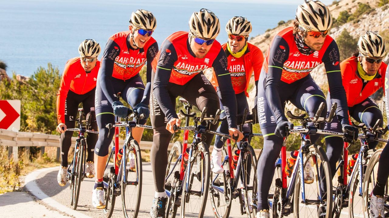 The riders enjoy the sunshine