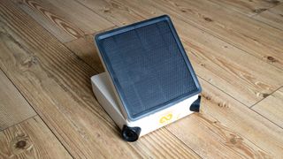 Enlaps Tikee 3 Pro+ time-lapse camera with solar panel extended