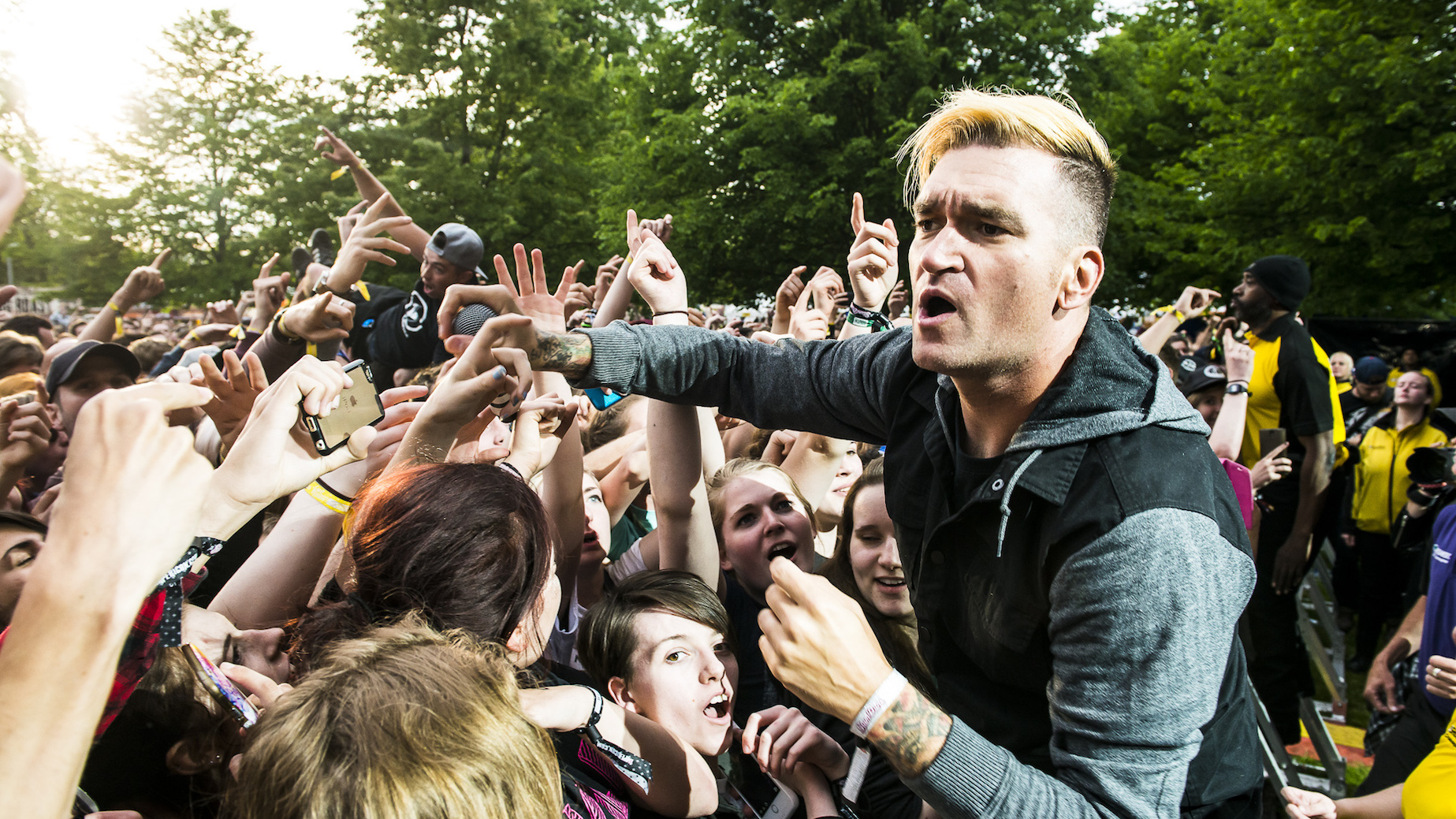 New Found Glory&#039;s Jordan Pundik at Slam Dunk 2016, Hatfield