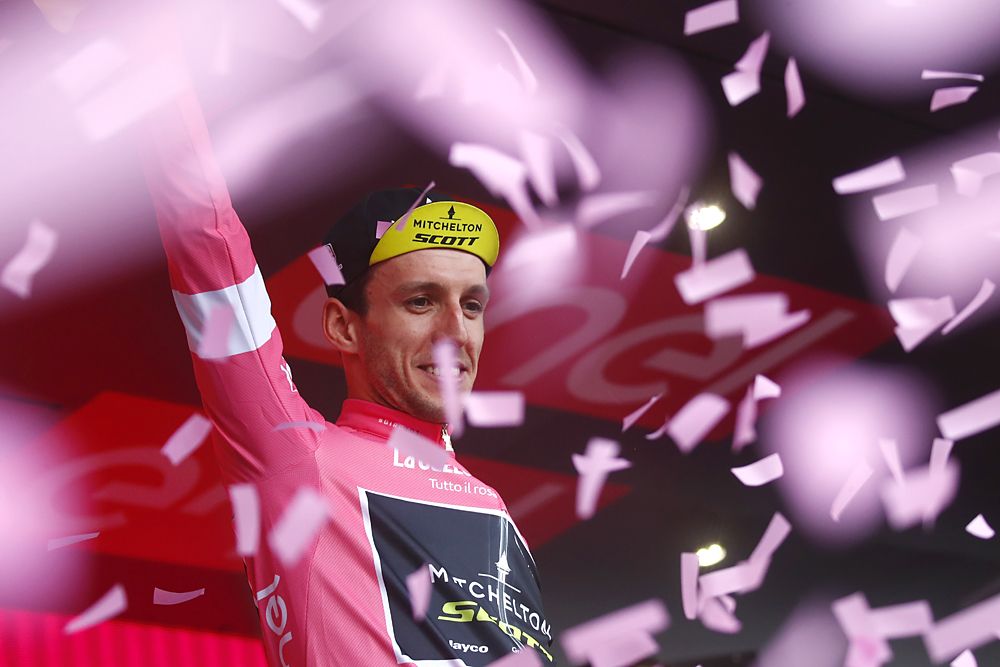Simon Yates (Mitchelton-Scott) hold on to the maglia rosa after stage 13